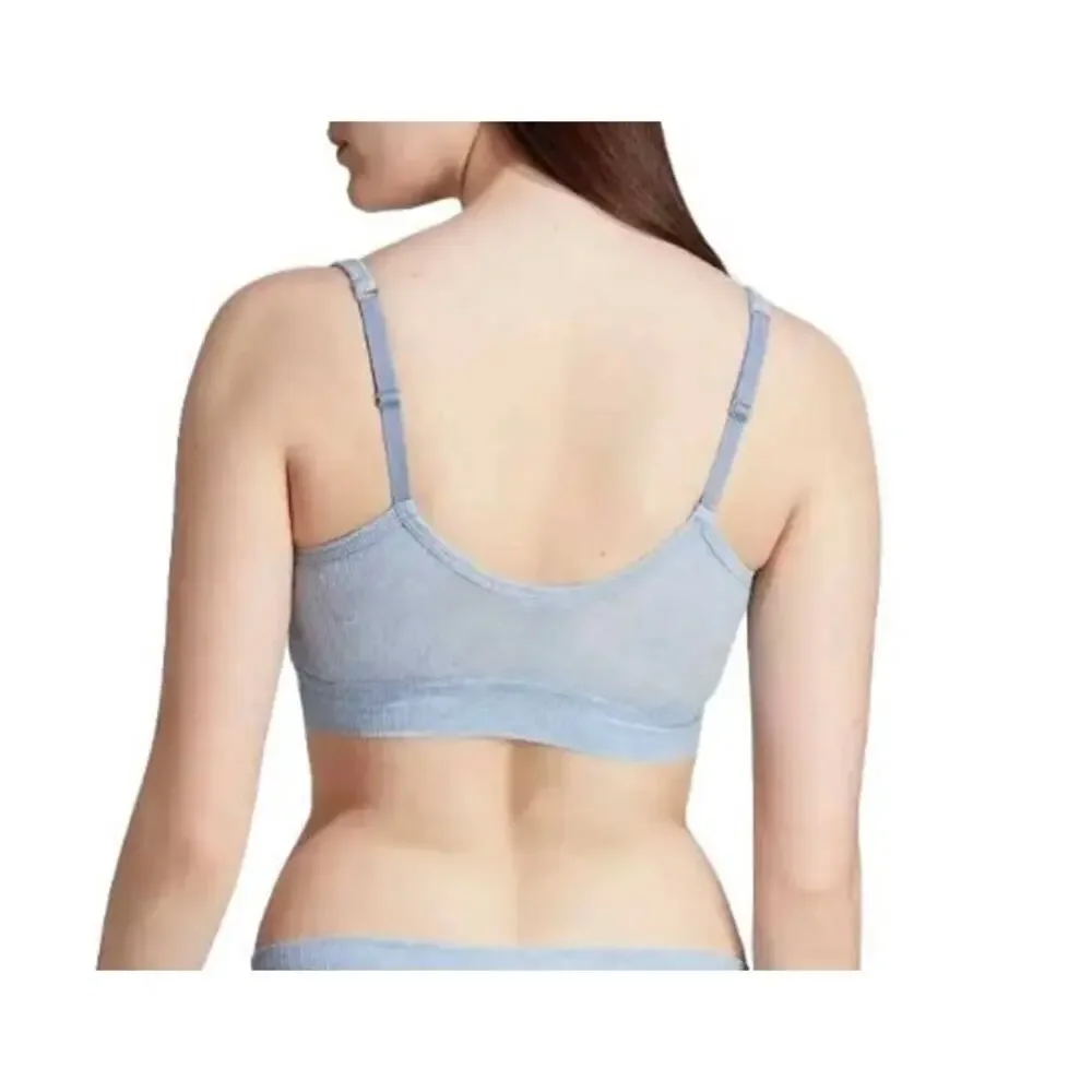 Adicolor Flex Ribbed Cotton 2-Ply Plunge Brami size XL